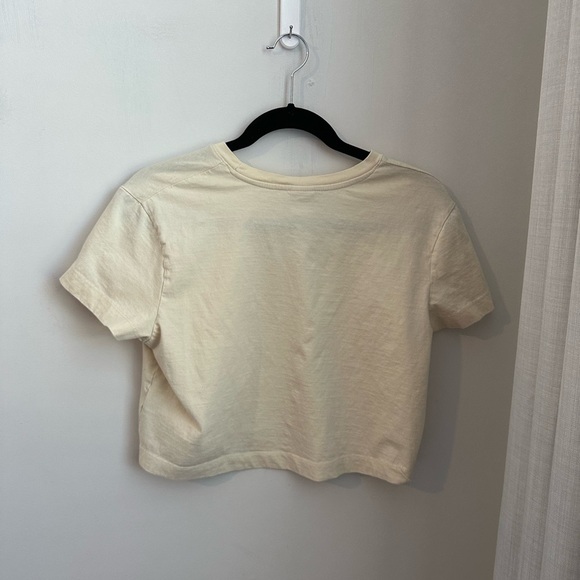 J.O&CO Cream Waist Length T-Shirt 100% Cotton - Picture 3 of 8